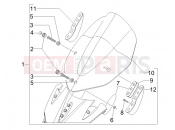 gilera 2009 Nexus 500 Windshield - Glass