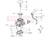 gilera 2009 Oregon 250 Carburetor's components