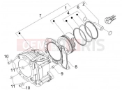 gilera 2010 Oregon 250 Cylinder-piston-wrist pin unit
