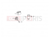 gilera 2010 Oregon 250 Remote control switches - Battery - Horn