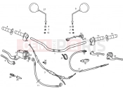 GILERA RCR Handlevar and controls