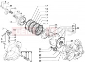 Clutch unit - Gilera RK 50