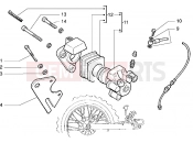 Rear brake caliper - Gilera RK 50