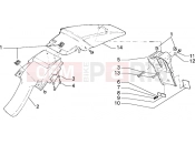 Rear mudguard - Gilera RK 50