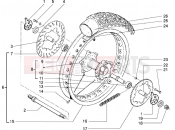 Rear wheel - Gilera RK 50
