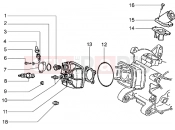gilera Runner 50 2T Cylinder head and induction pipe