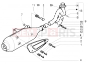 gilera Runner 200 VXR 4T Catalytic silencer