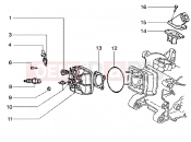 gilera Runner 50 Poggiali Cylinder head and induction pipe