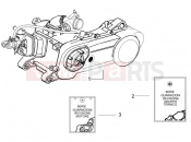 Engine, assembly - Gilera Runner 50 Pure Jet SC 2005