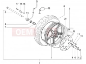 Front wheel - Gilera Runner 50 Pure Jet SC 2005
