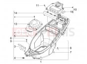 Helmet huosing - Undersaddle - Gilera Runner 50 Pure Jet SC 2005