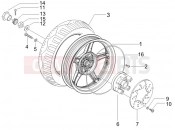 Rear wheel - Gilera Runner 50 ST Pure Jet 2009