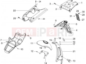 gilera 2007 Runner 50 Pure Jet Rear cover - Splash guard