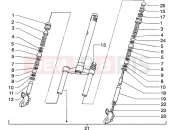 Front fork - Gilera Runner 50 Purejet
