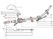 gilera Runner 50 SP Handlebars component parts