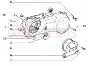 ékszíjfedél - Gilera Runner 50 SP