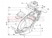 gilera 2007 Runner 50 SP -SC- Helmet huosing - Undersaddle