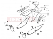 gilera 2010 Runner 50 SP Central cover - Footrests
