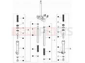 gilera 2015 Runner 50 SP Fork's components (Escorts)