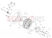 gilera 2017 Runner 50 SP Front wheel