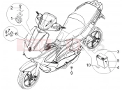 GILERA Runner 50 SP Remote control switches - Battery - Horn