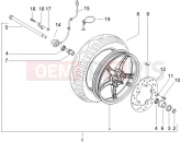 gilera 2005 Runner 50 SP Front wheel