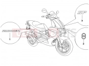gilera 2006 Runner 50 SP Plates - Emblems