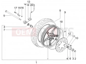 gilera 2008 Runner 50 SP Front wheel