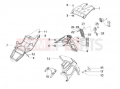 gilera 2008 Runner 125 ST 4T Rear cover - Splash guard