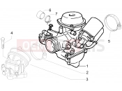 gilera 2010 Runner 125 ST 4T Carburettor, assembly - Union pipe