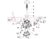 gilera 2014 Runner 125 ST 4T Carburetor's components