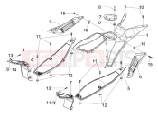 gilera 2017 Runner 125 ST 4T Central cover - Footrests