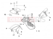 gilera 2017 Runner 125 ST 4T Wheel huosing - Mudguard