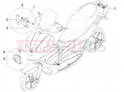 gilera 2009 Runner 200 ST 4T kezelőszervek - akkumulátor