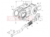 gilera 2010 Runner 200 ST 4T Crankcase cover - Crankcase cooling