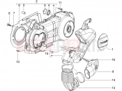 Crankcase cover - Crankcase cooling - Gilera Runner 125 VX 4T 2005