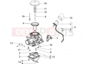 Carburetor's components - Gilera Runner 125 VX 4T 2006