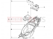 Helmet huosing - Undersaddle - Gilera Runner 125 VX 4T 2006