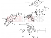 Rear cover - Splash guard - Gilera Runner 125 VX 4T 2006