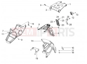 GILERA Runner 125 VX 4T Rear cover - Splash guard