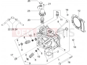 Head unit - Valve - Gilera Runner 125 VX 4T -SC- 2006