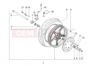 gilera 2005 Runner 200 VXR 4T (ZAPM464) Front wheel