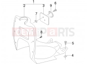 gilera 2005 Stalker 50 Front glove-box - Knee-guard panel
