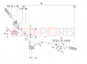 gilera 2012 Stalker 50 Handlebars - Master cil.