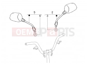 Driving mirror/s - Gilera Stalker 50 Special Edition 2007