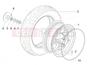 Rear wheel - Gilera Stalker 50 Special Edition 2007
