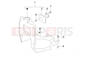 Front glove-box - Knee-guard panel - Gilera Stalker 50 Special Edition 2008