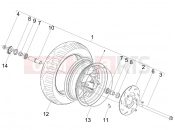 Front wheel - Gilera Stalker 50 Special Edition 2008