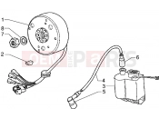 Flywheel magneto-H.t. coil - Gilera Zulu