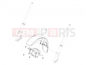 MOTOGUZZI Audace 1400 Carbon ABS Front mudguard-Pillar